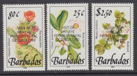 Barbados 788-790 Flowers MNH VF