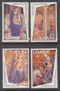 Ghana 736-739 Christmas MNH VF