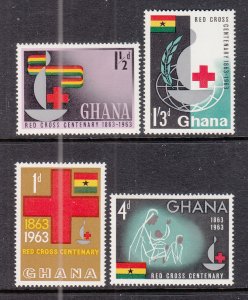 Ghana 139-142 Red Cross MNH VF