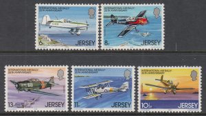 Jersey 208-212 Airplanes MNH VF