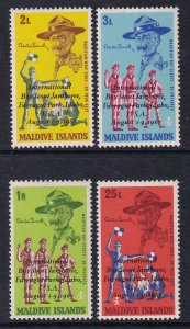 Maldive Islands 278-281 Boy Scouts MNH VF