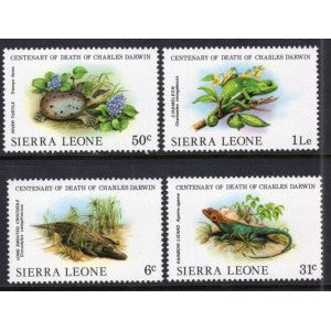Sierra Leone 571-574 Animals Darwin MNH VF