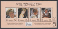 Kiribati 720 Princess Diana Souvenir Sheet MNH VF