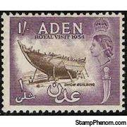 Aden 1954 Royal Visit-Stamps-Aden-Mint-StampPhenom