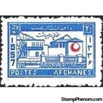 Afghanistan 1957 Obligatory Tax - Red Crescent Day-Stamps-Afghanistan-StampPhenom