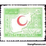 Afghanistan 1958 Obligatory Tax - Red Crescent Day-Stamps-Afghanistan-StampPhenom