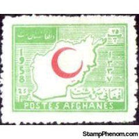 Afghanistan 1958 Obligatory Tax - Red Crescent Day-Stamps-Afghanistan-StampPhenom