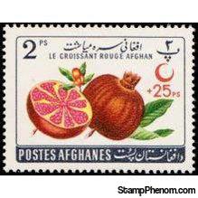 Afghanistan 1961 Fruits - Afghan Red Crescent Society (surcharged)-Stamps-Afghanistan-StampPhenom