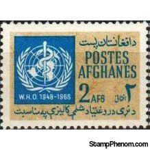 Afghanistan 1968 WHO - 20th Anniversary-Stamps-Afghanistan-StampPhenom