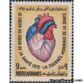 Afghanistan 1972 World Health Day and World Heart Month-Stamps-Afghanistan-StampPhenom