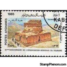 Afghanistan 1985 World Tourism Organization - 10th Anniversary-Stamps-Afghanistan-StampPhenom