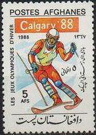 Afghanistan 1988 Winter Olympic Games - Calgary-Stamps-Afghanistan-StampPhenom