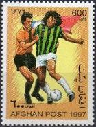 Afghanistan 1997 Football World Cup - France 88-Stamps-Afghanistan-StampPhenom