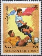 Afghanistan 1997 Football World Cup - France 88-Stamps-Afghanistan-StampPhenom