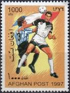 Afghanistan 1997 Football World Cup - France 88-Stamps-Afghanistan-StampPhenom