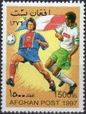 Afghanistan 1997 Football World Cup - France 88-Stamps-Afghanistan-StampPhenom