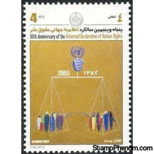 Afghanistan 2002 55th Anniversary of the Universal Declaration of Human Rights-Stamps-Afghanistan-StampPhenom