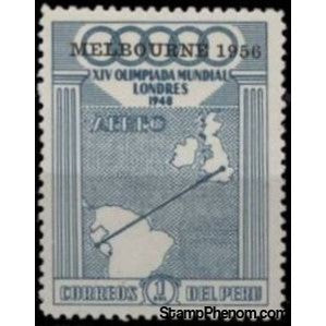 Peru 1957 Airline (Peru-Great Britain)-Peru-StampPhenom