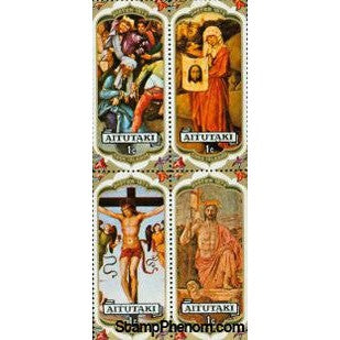 Aitutaki Christ Lot 3 , 4 stamps