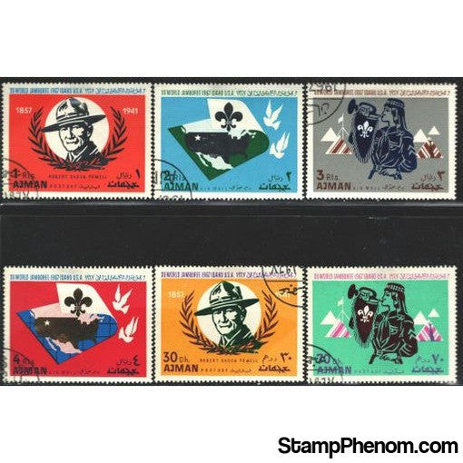 Ajman Scouting Lot 2 , 6 stamps