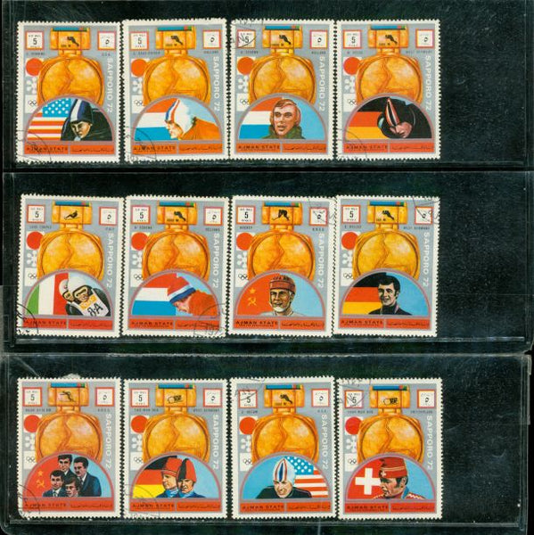 Ajman Olympics , 12 stamps
