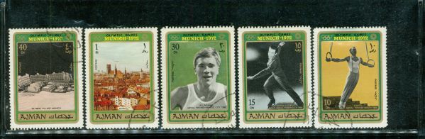 Ajman Olympics , 5 stamps