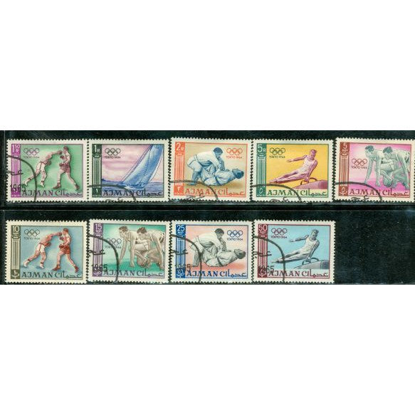 Ajman Olympics , 9 stamps