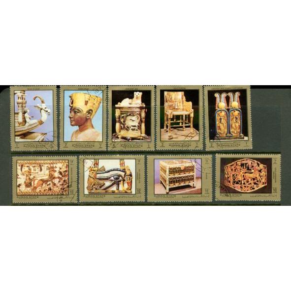 Ajman Lot , 9 stamps - Ajman Lot , 9 stamps