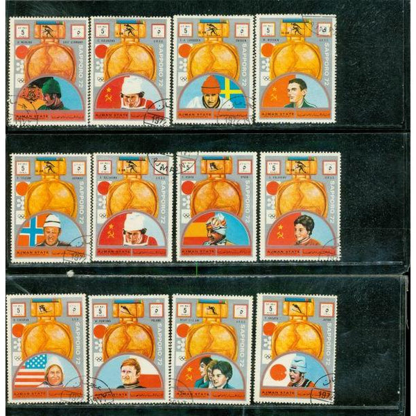 Ajman Olympics , 12 stamps Lot 2 - Ajman Olympics , 12 stamps Lot 2