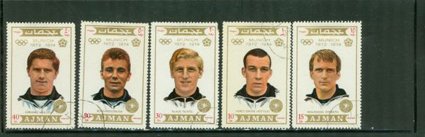 Ajman Olympics , 5 stamps Lot 2 - Ajman Olympics , 5 stamps Lot 2