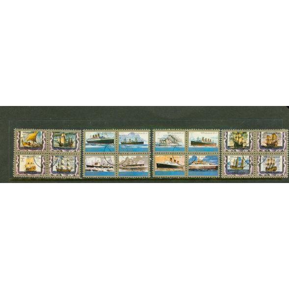 Ajman Ships , 16 stamps Lot 2 - Ajman Ships , 16 stamps Lot 2