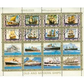 Ajman Ships , 16 stamps - Ajman Ships , 16 stamps