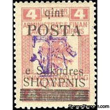 Albania 1919 Postage Dues - Blue "Taxe" overprints-Stamps-Albania-StampPhenom