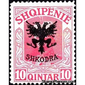 Albania 1920 Unissued portrait of Prince zu Wied, overprinted in black, 10q-Stamps-Albania-StampPhenom