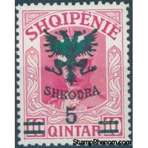 Albania 1920 Unissued portrait of Prince zu Wied, surcharged in green-Stamps-Albania-StampPhenom