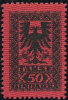 Albania 1922 Postage Dues - Coat of Arms-Stamps-Albania-StampPhenom