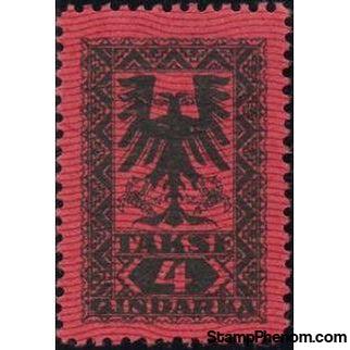 Albania 1922 Postage Dues - Coat of Arms-Stamps-Albania-StampPhenom