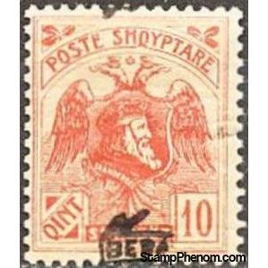 Albania 1922 Ribbon with BESA overprinted in black, 10q-Stamps-Albania-StampPhenom