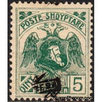 Albania 1922 Ribbon with BESA overprinted in black, 5q-Stamps-Albania-StampPhenom