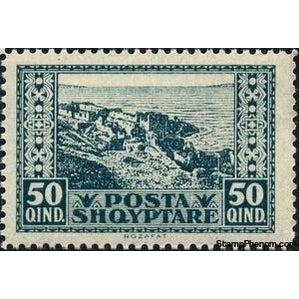 Albania 1922 ‭Rozafat Fortress, Shkoder-Stamps-Albania-StampPhenom