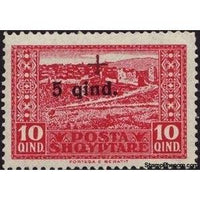 Albania 1924 Berati, overprinted in red and black-Stamps-Albania-StampPhenom