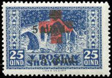 Albania 1924 Cityscapes - Red Cross overprints (issue II)-Stamps-Albania-StampPhenom