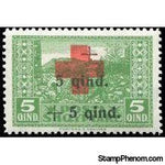 Albania 1924 Cityscapes - Red Cross overprints (issue II)-Stamps-Albania-StampPhenom