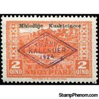 Albania 1924 Cityscapes overprints - Constituent Assembly-Stamps-Albania-StampPhenom