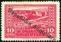 Albania 1925 Cityscapes overprints - Republika Shqiptare (part II)-Stamps-Albania-StampPhenom