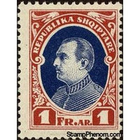 Albania 1925 ‭President Ahmed Zogu, 1f-Stamps-Albania-StampPhenom