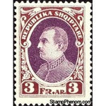 Albania 1925 President Ahmed Zogu, 3f-Stamps-Albania-StampPhenom