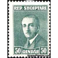 Albania 1925 ‭President Ahmed Zogu, 50q-Stamps-Albania-StampPhenom