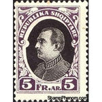 Albania 1925 ‭President Ahmed Zogu, 5f-Stamps-Albania-StampPhenom