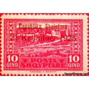 Albania 1925 Proclamation of the Republic, 10q-Stamps-Albania-StampPhenom